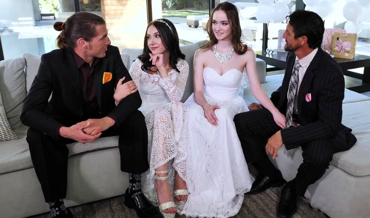 Две Горячие Невесты Перед Свадьбой Ебутся с Любовниками! Жесткая Измена Женихам