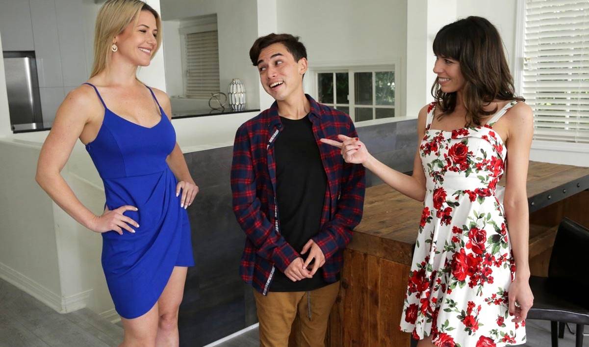 Пасынок ебет двух голодных мачех! Нет мужиков — он их поимел по полной!