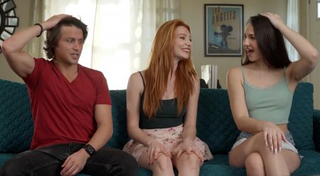 «Развлеки нас!» — брат трахает сестру и её подругу по очереди, сперма в каждый шаловливый ротик